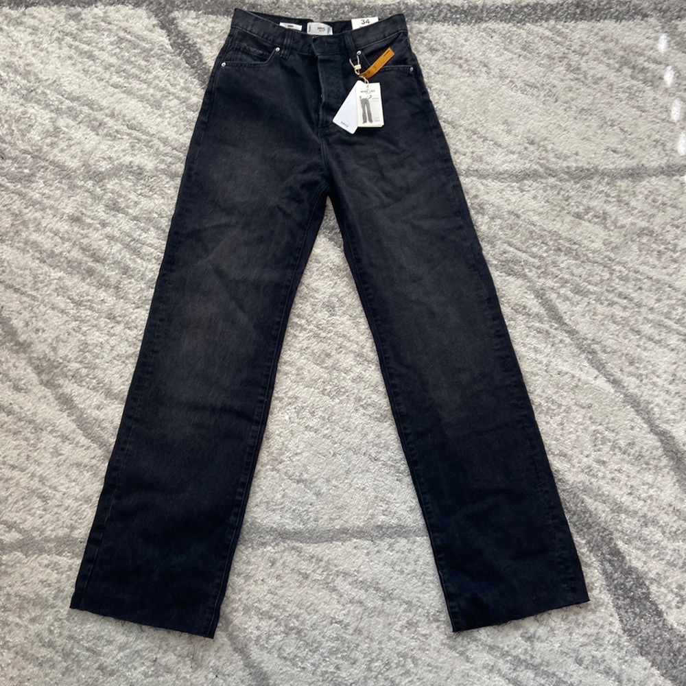 Mango black Wide Leg Jeans